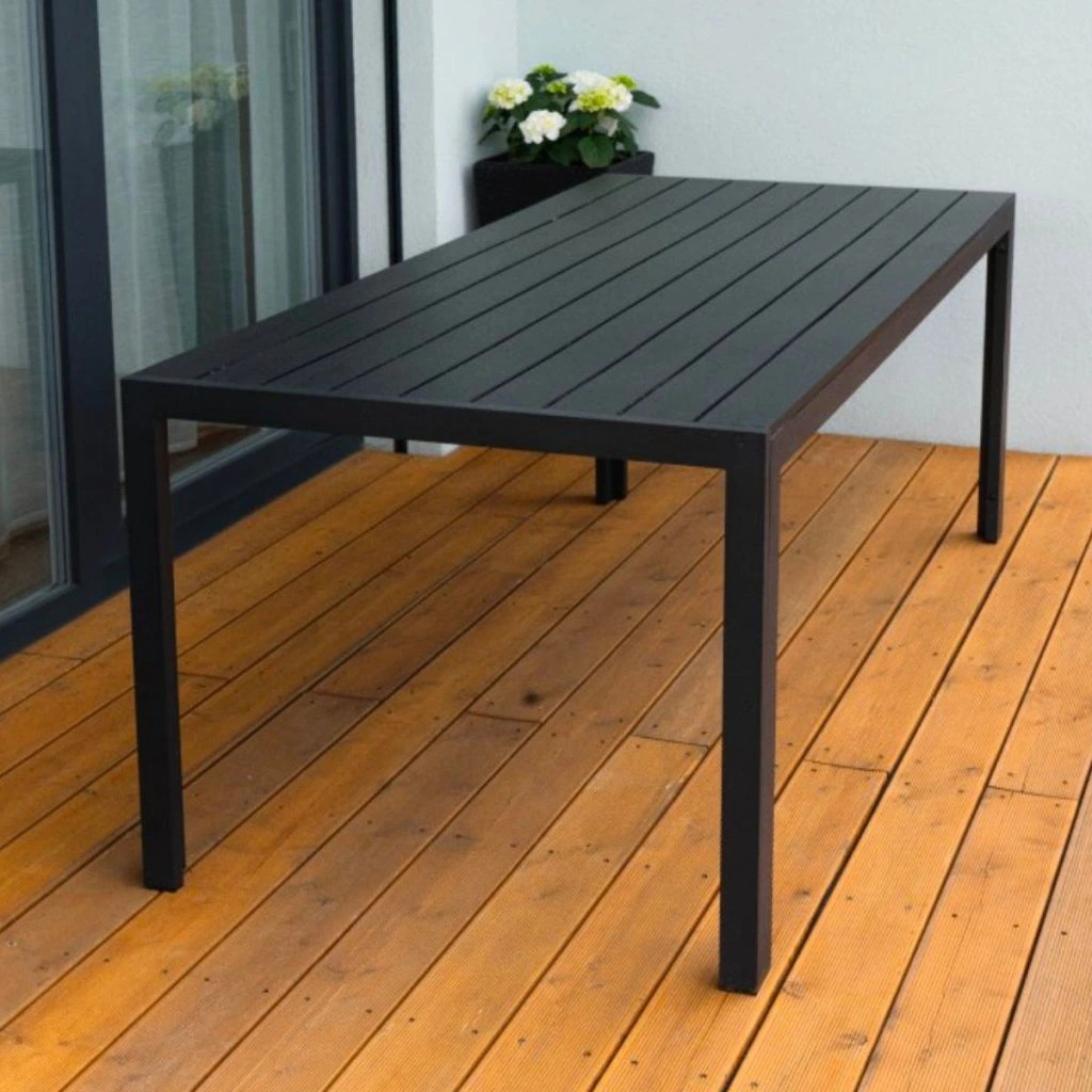 Zahradní jídelní stůl 205x90cm DT167 antracit ZA AKČNÍ CENU