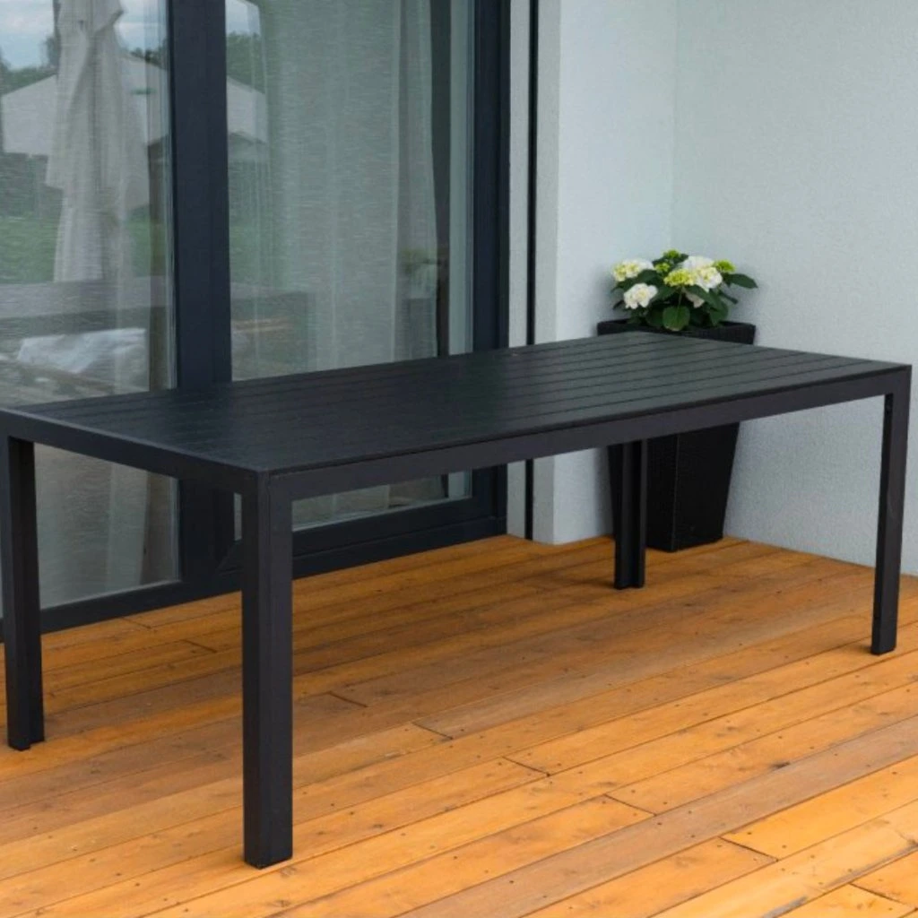 Zahradní jídelní stůl 205x90cm DT167 antracit ZA AKČNÍ CENU