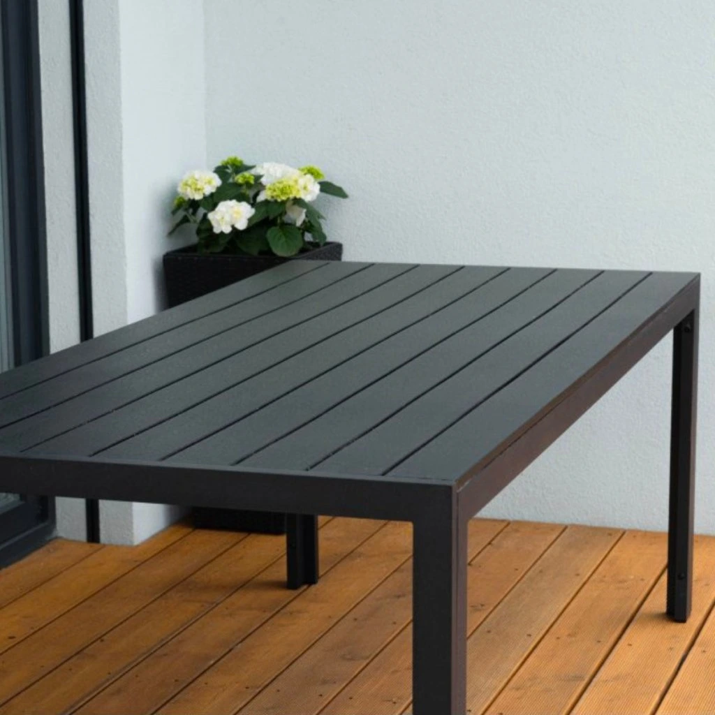 Zahradní jídelní stůl 205x90cm DT167 antracit ZA AKČNÍ CENU