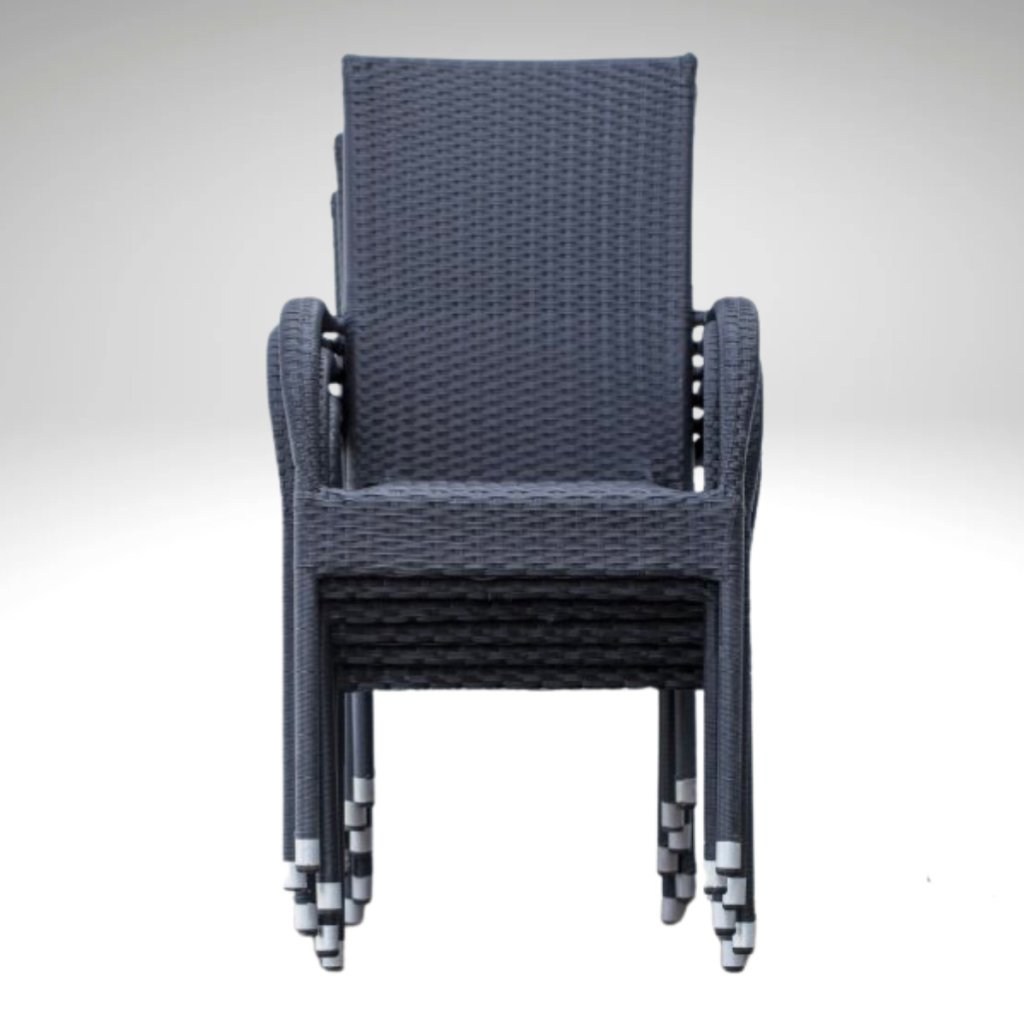 Ratanová zahradní židle DT151 antracit ZA AKČNÍ CENU