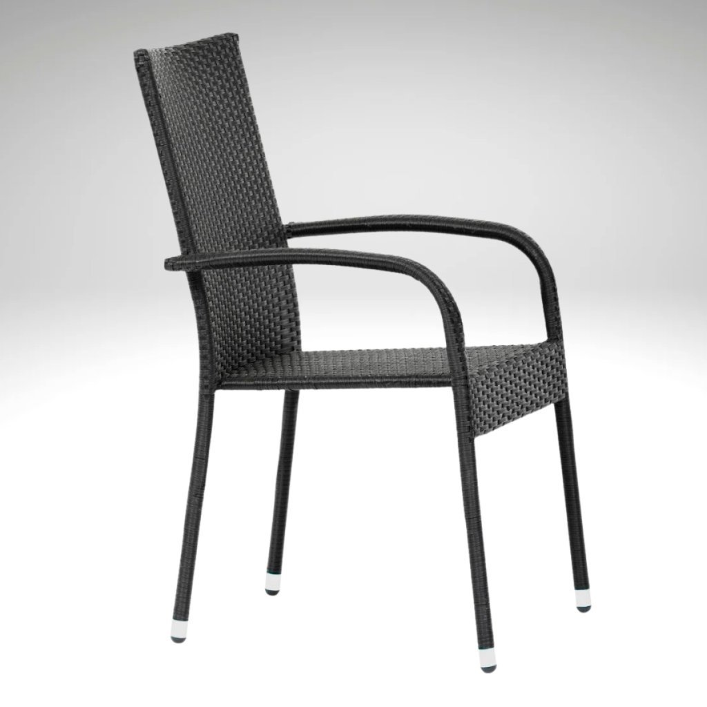 Ratanová zahradní židle DT151 antracit ZA AKČNÍ CENU