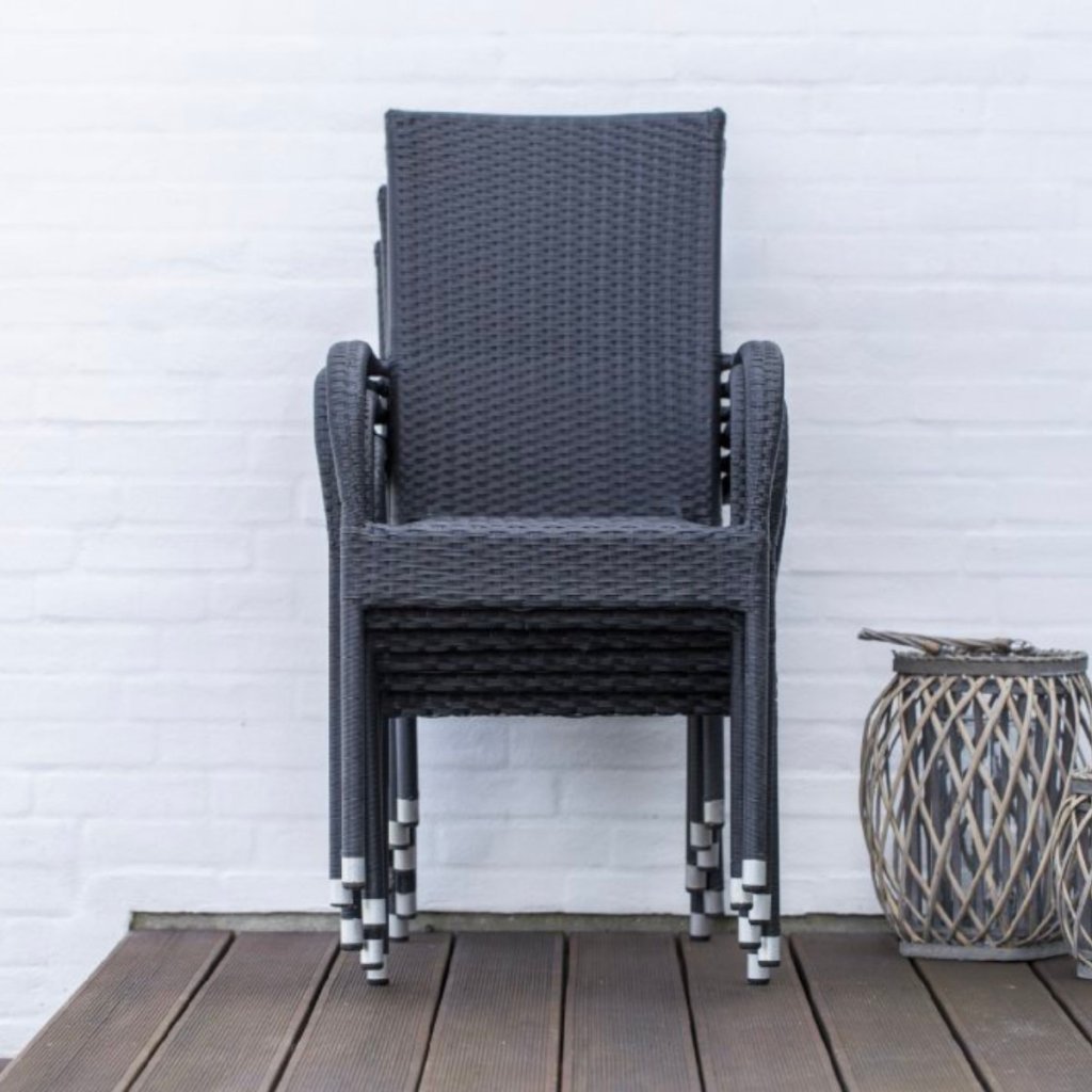 Zahradní ratanová sestava pro 4 osoby DT255 antracit ZA AKČNÍ CENU