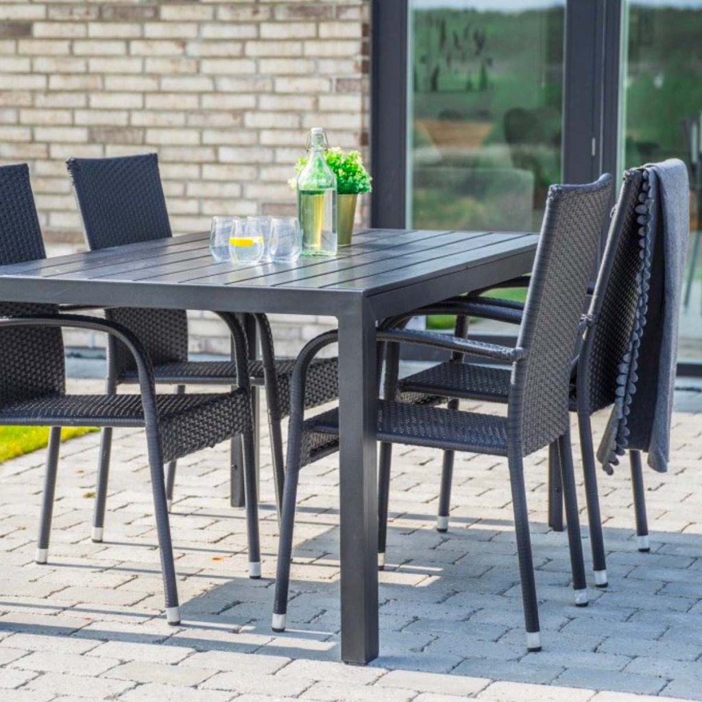 Zahradní ratanová sestava pro 4 osoby DT255 antracit ZA AKČNÍ CENU