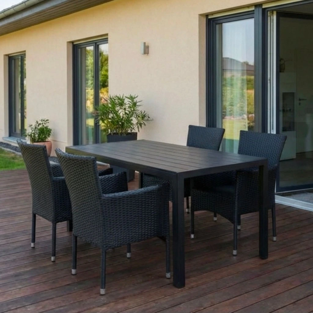 Zahradní jídelní set pro 4 osoby DT257 antracit