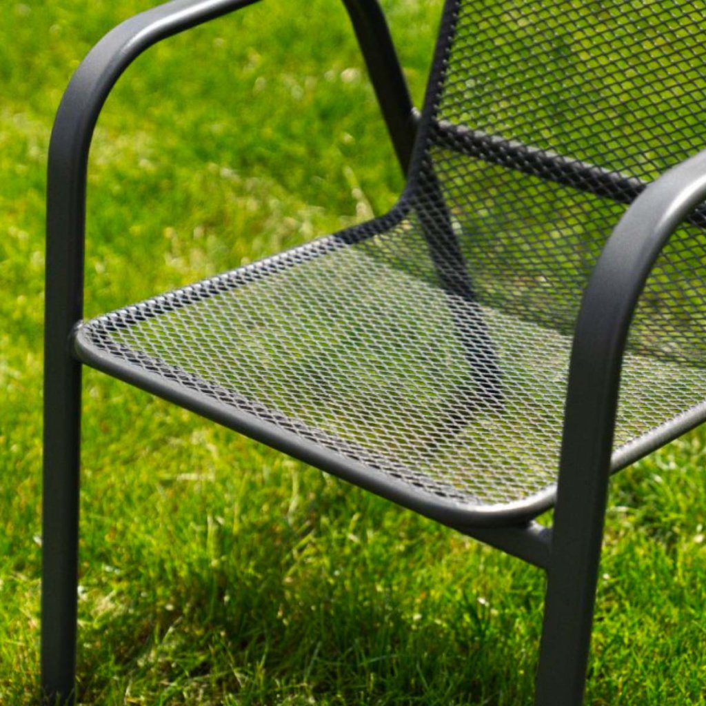 Zahradní kovové křeslo V120 antracit
