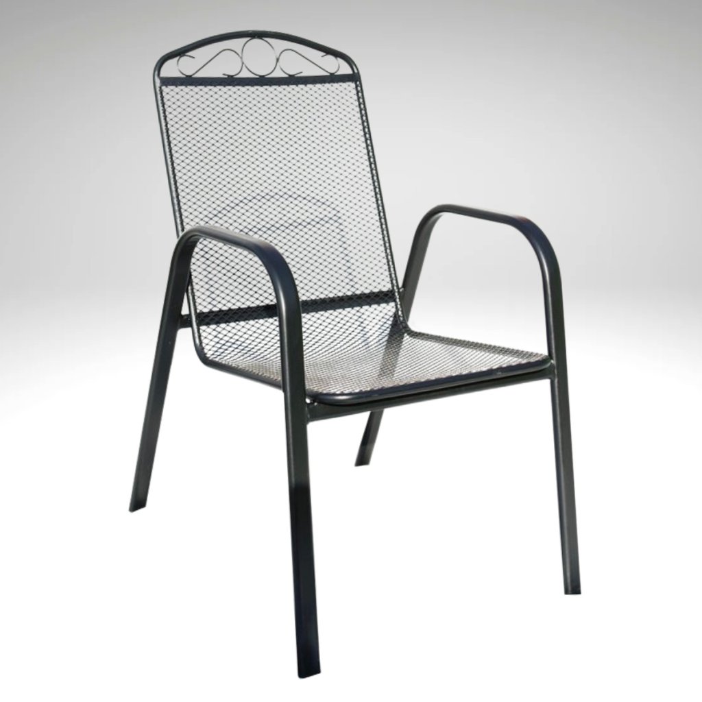 Zahradní kovové křeslo V120 antracit