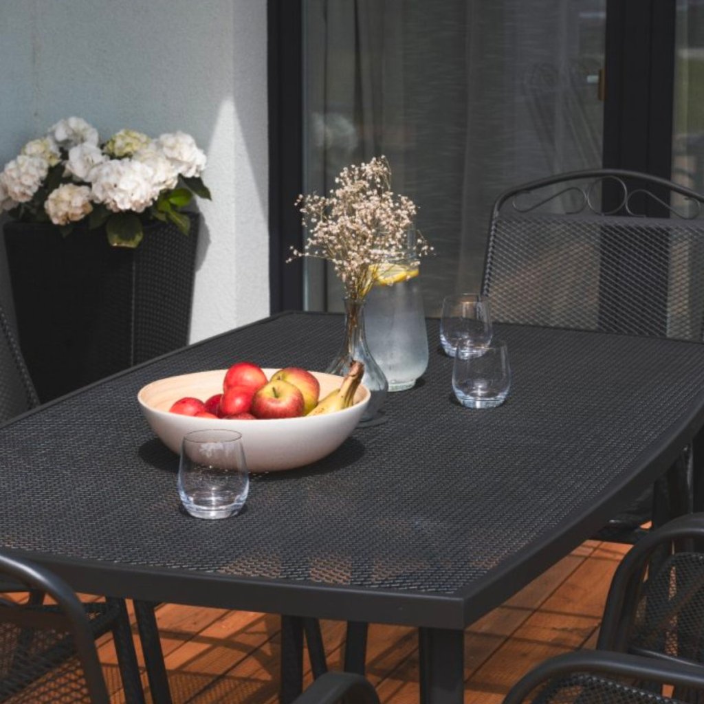 Zahradní kovový stůl 150x90cm V125 antracit ZA AKČNÍ CENU