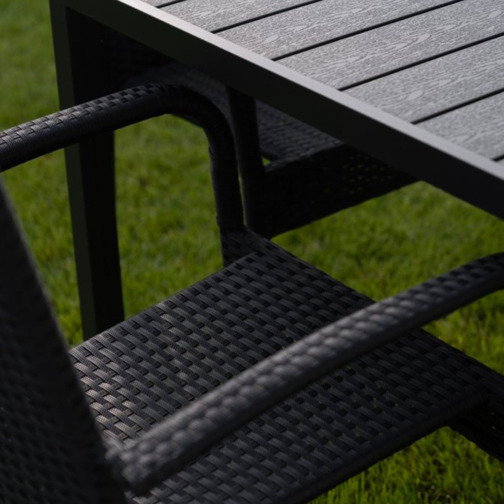 Zahradní jídelní stůl 90x90cm DT165 antracit ZA AKČNÍ CENU