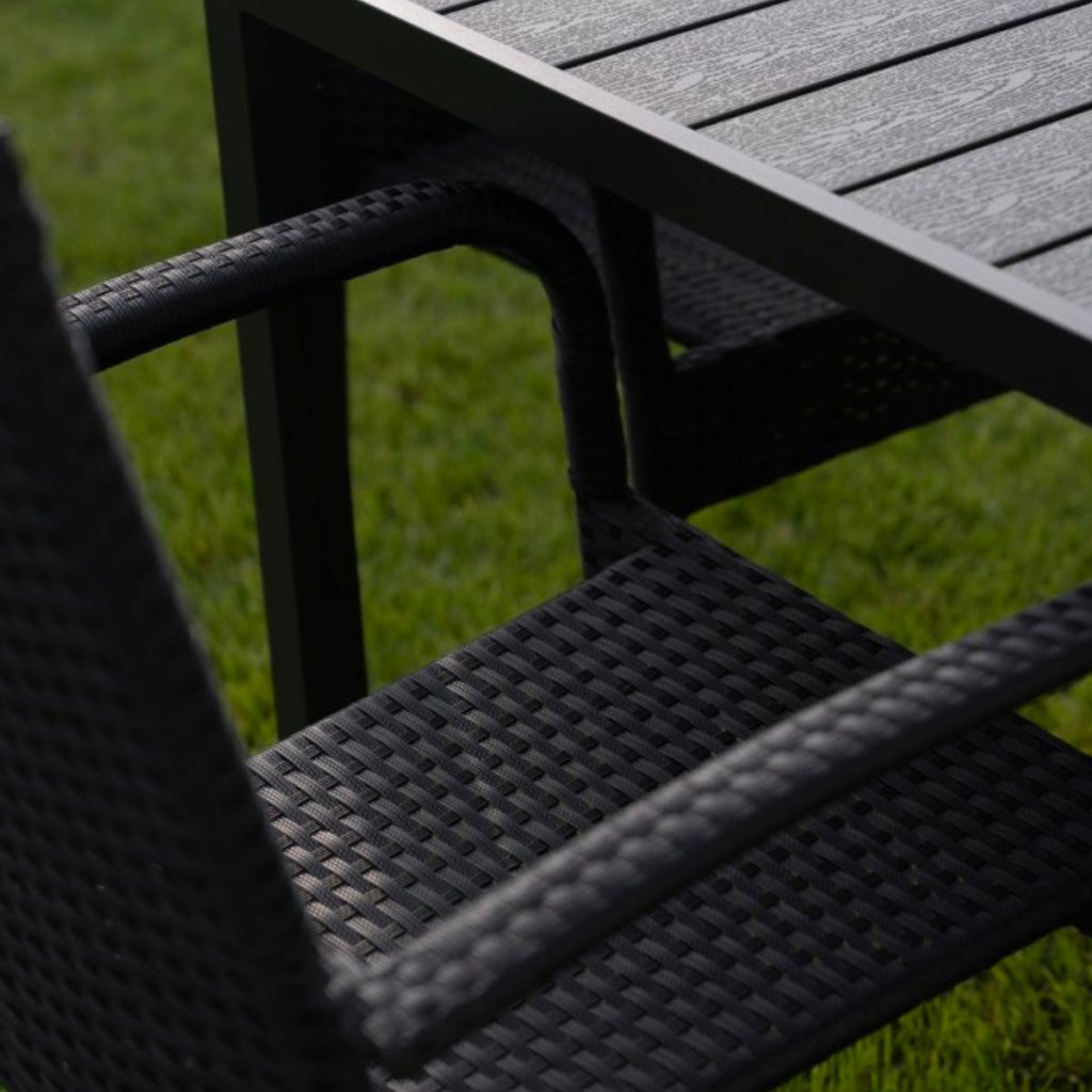 Zahradní malá ratanová sestava pro 4 osoby DT280 antracit