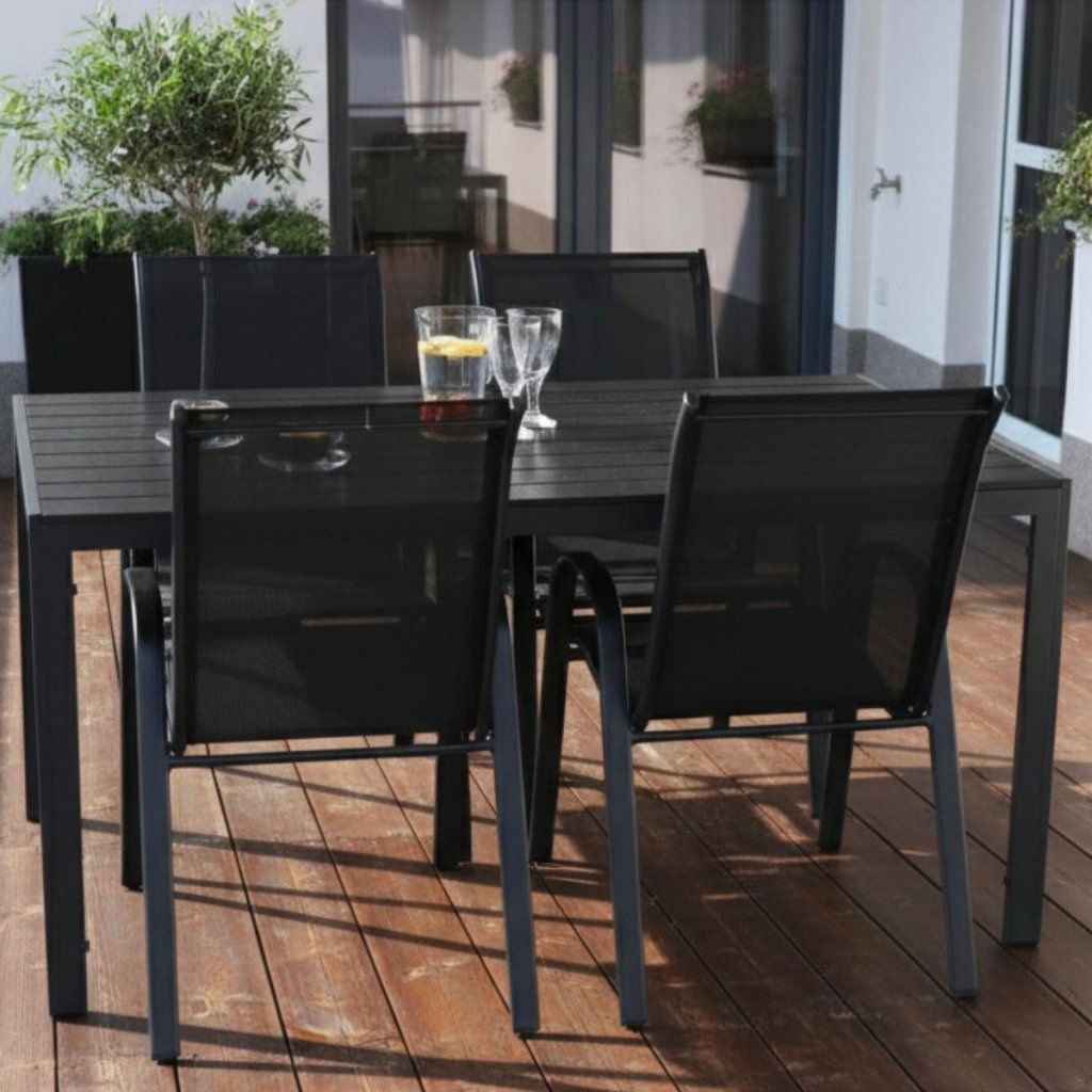 Venkovní zahradní set 150x90 pro 4 osoby DK302 antracit ZA AKČNÍ CENU