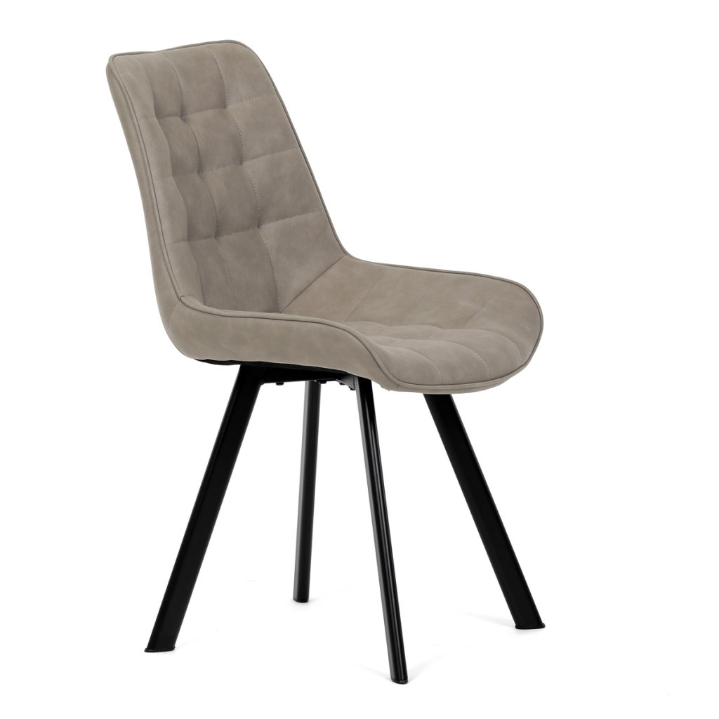 Židle jídelní béžová látka v dekoru broušené kůže AJZ130L