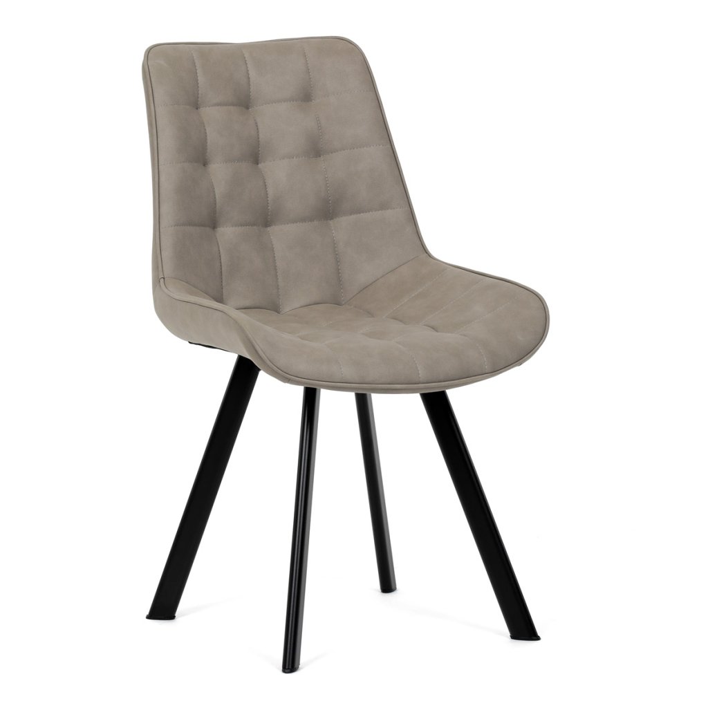 Židle jídelní béžová látka v dekoru broušené kůže AJZ130L