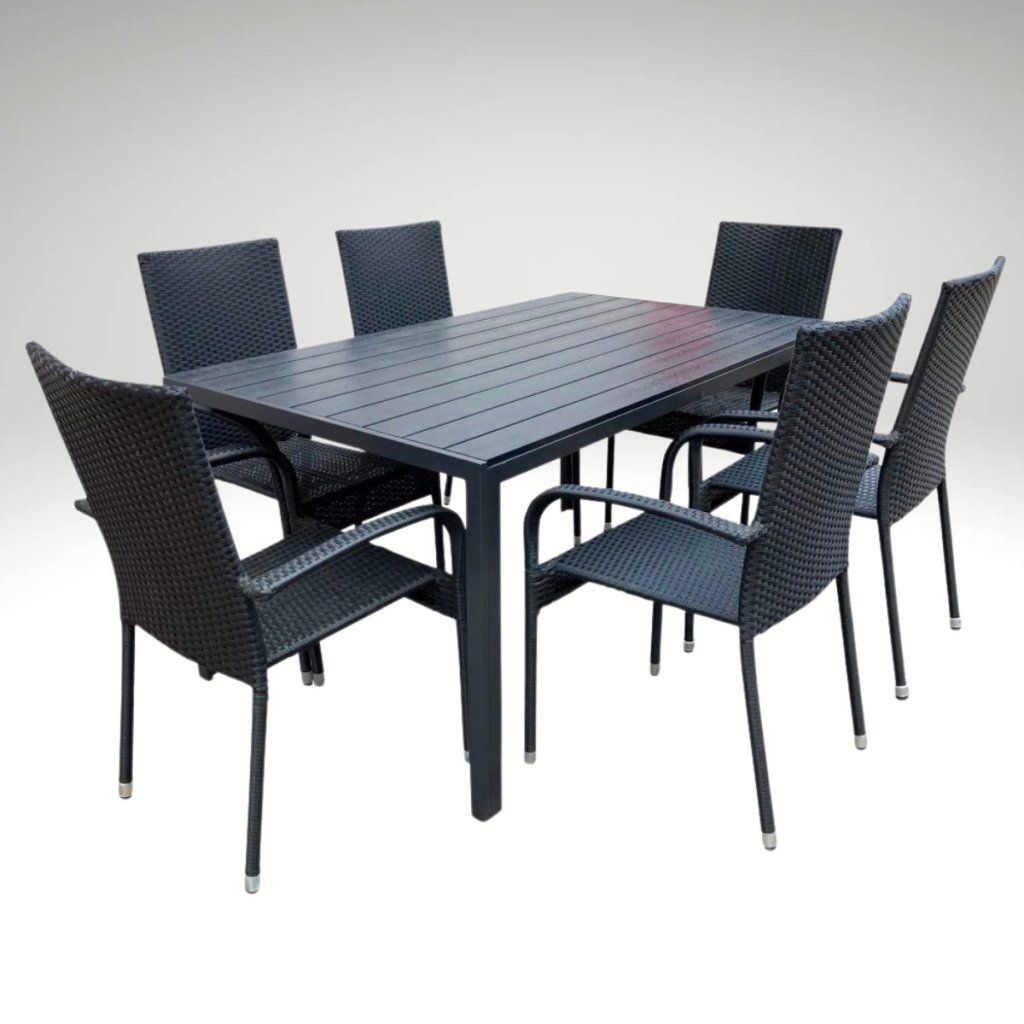 Zahradní set 150x90 pro 6 osob DT276 antracit ZA AKČNÍ CENU