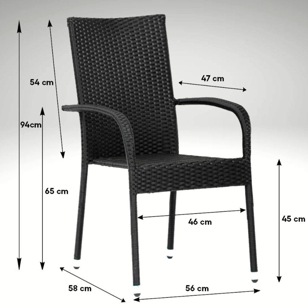 Zahradní set 150x90 pro 6 osob DT276 antracit ZA AKČNÍ CENU