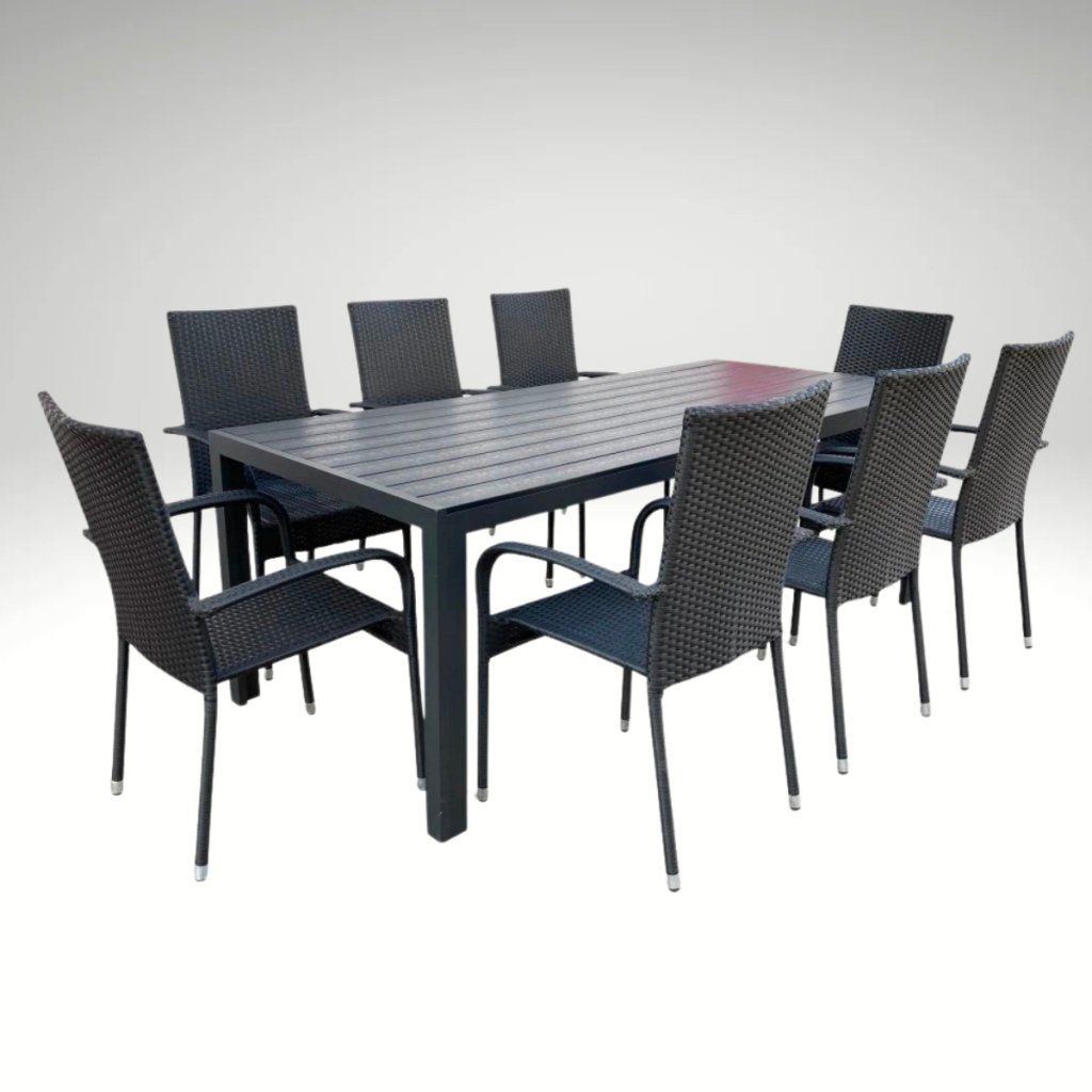 Zahradní set 205x90 pro 8 osob DT278 antracit ZA AKČNÍ CENU