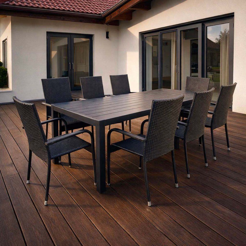 Zahradní set 205x90 pro 8 osob DT278 antracit ZA AKČNÍ CENU