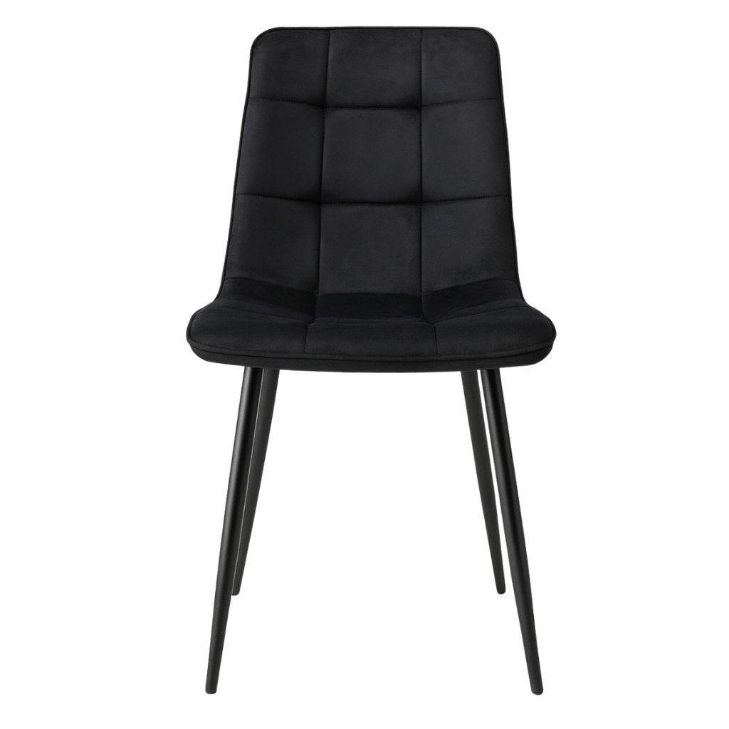 Jídelní židle černá látka černá podnož VJZ100C
