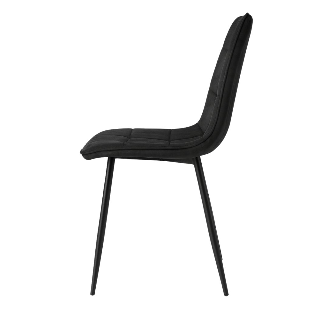 Jídelní židle černá látka černá podnož VJZ100C