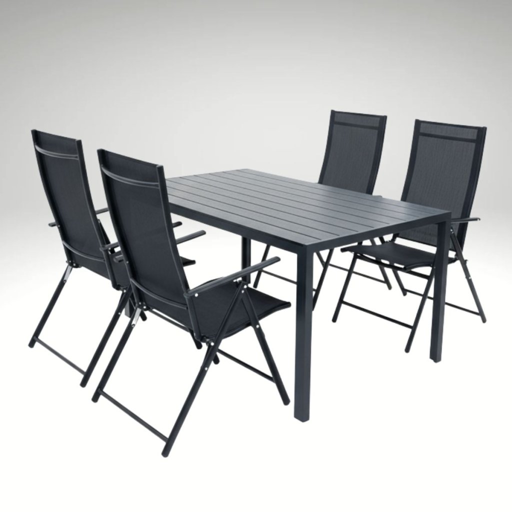 Zahradní set 150x90 pro 4 osoby V134 černá