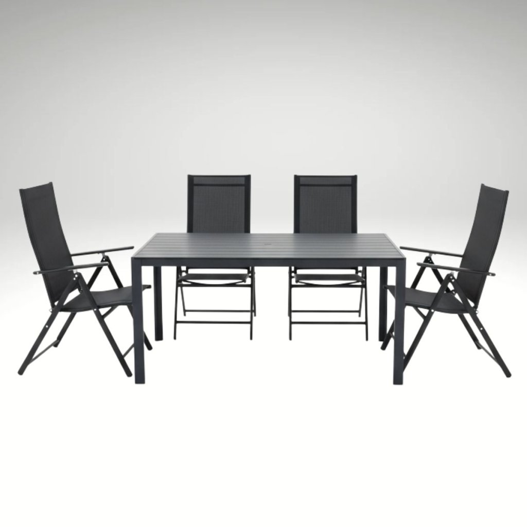 Zahradní set 150x90 pro 4 osoby V134 černá