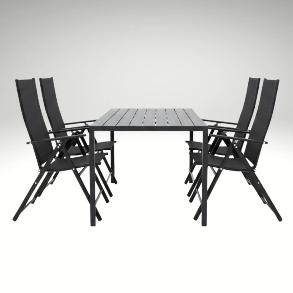 Zahradní set 150x90 pro 4 osoby V134 černá