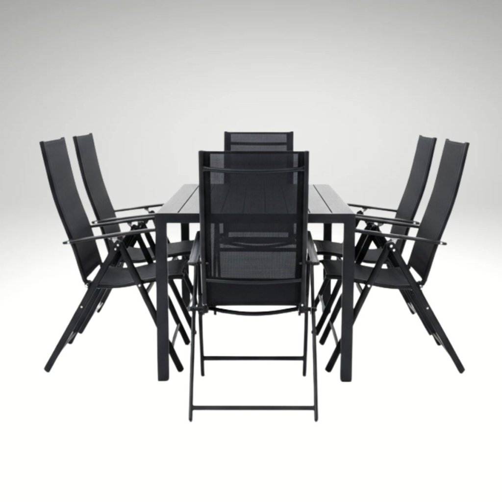 Zahradní set 150x90 pro 6 osob V136 černá