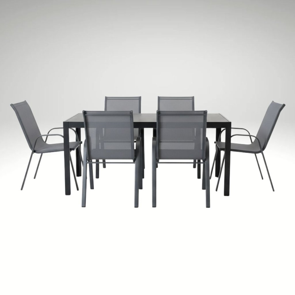 Zahradní set 150x90 pro 6 osob DK304S antracit/šedá