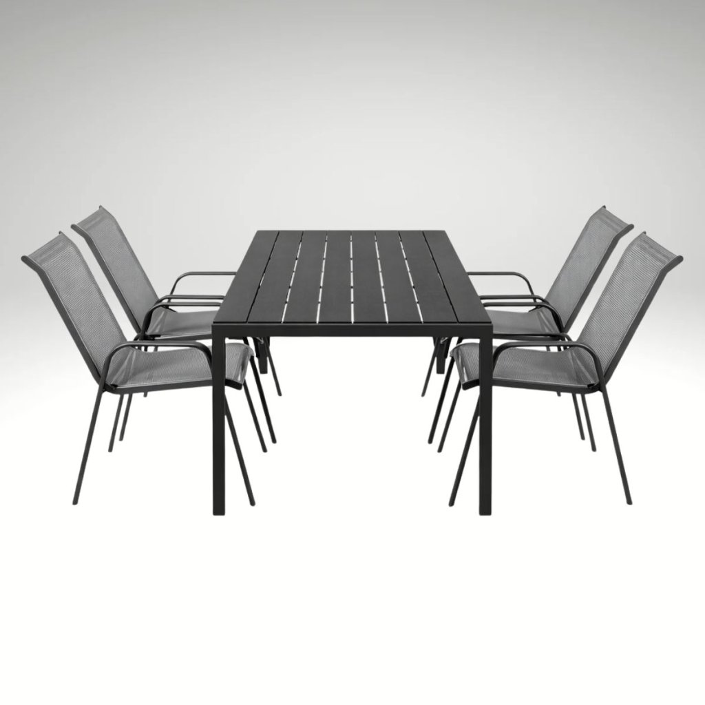 Zahradní set pro 4 osoby DK302S antracit/šedá