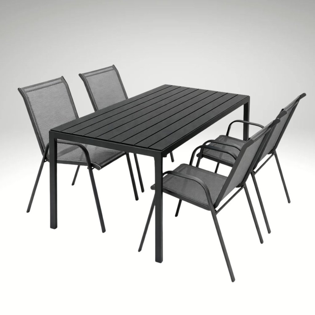 Zahradní set pro 4 osoby DK302S antracit/šedá