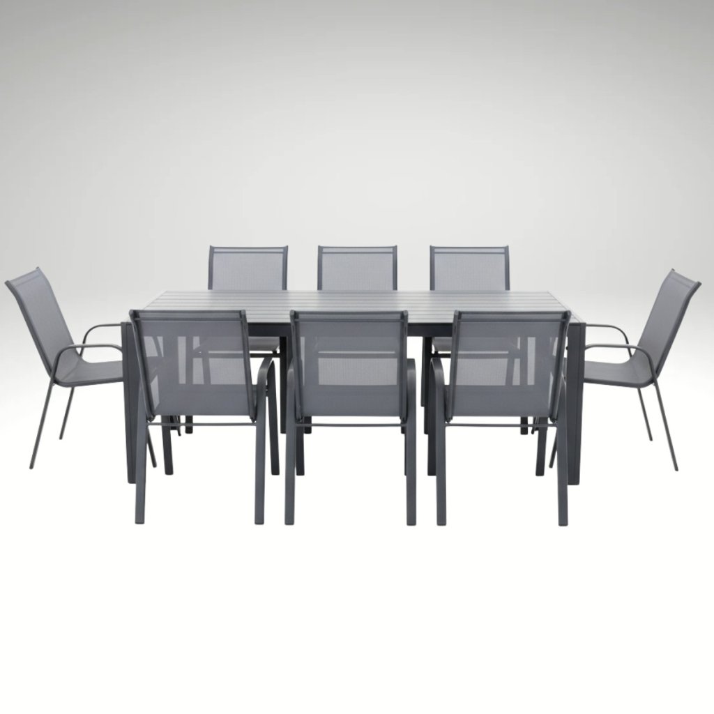 Zahradní set 205x90 pro 8 osob DK305S antracit/šedá