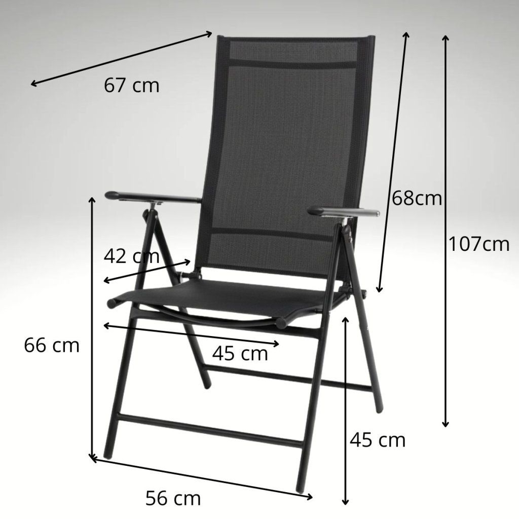 Zahradní set 205x90 pro 6 osob V137 černá ZA AKČNÍ CENU