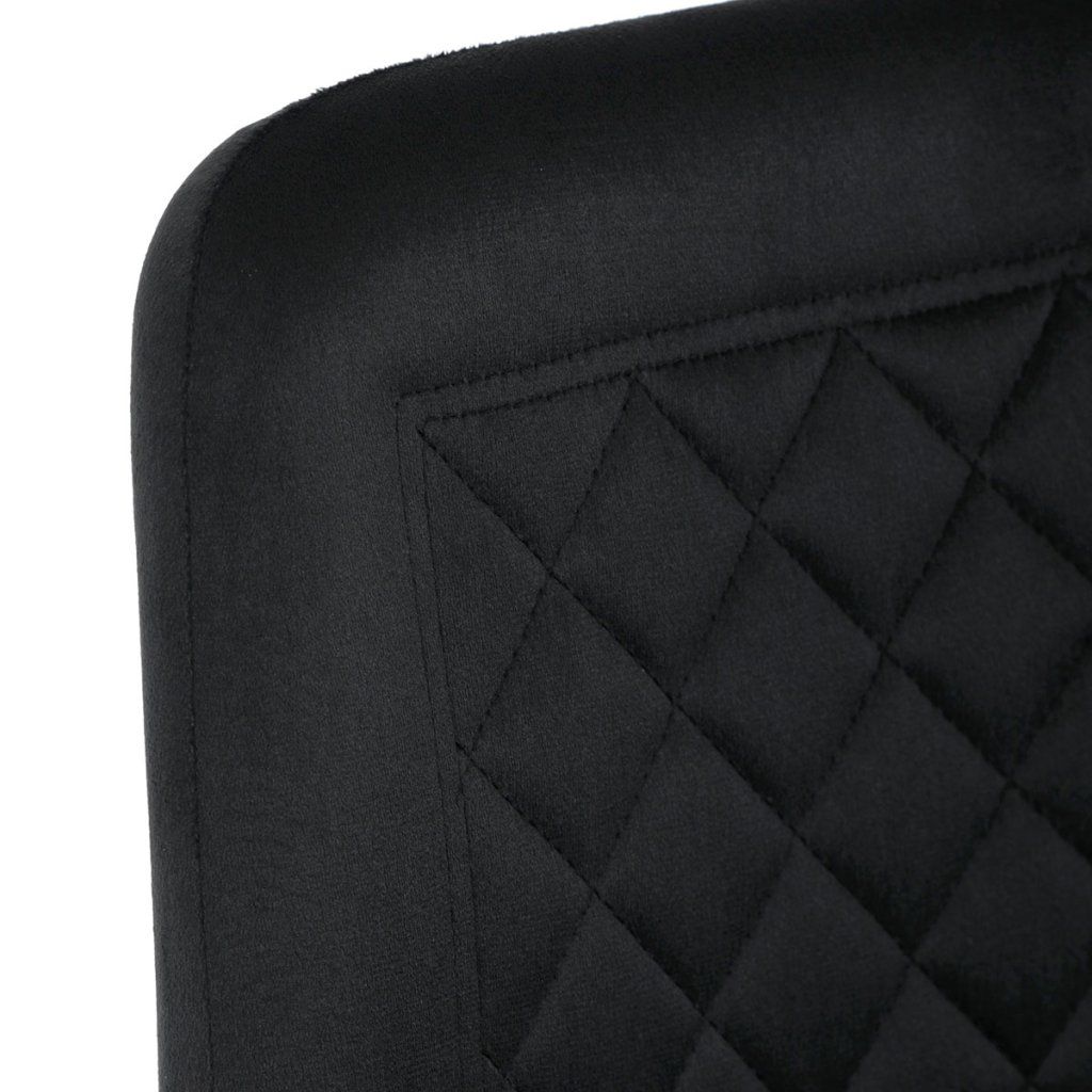 Jídelní židle černý samet AJZ166C
