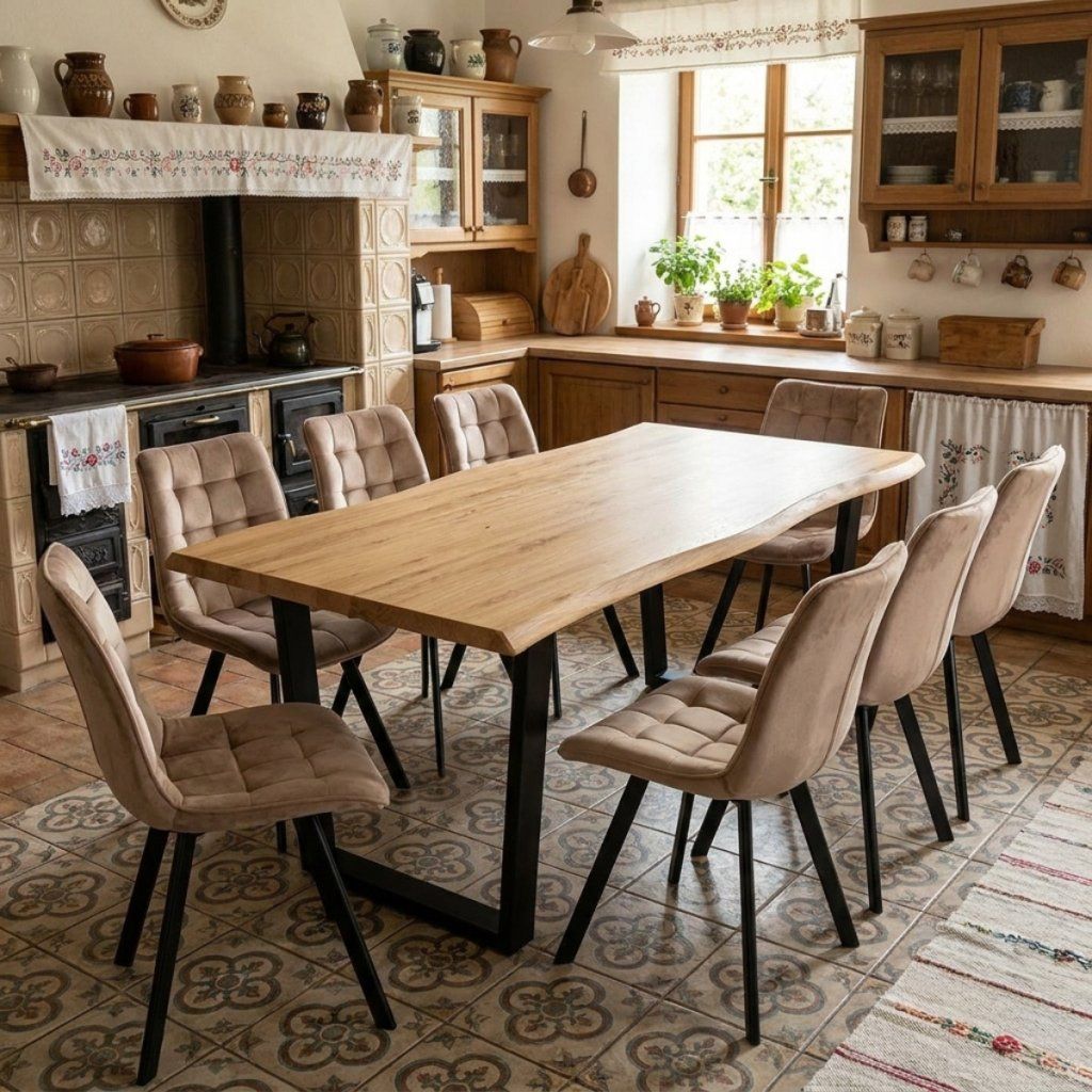 Jak vybrat jídelní set: ideální stůl a židle podle počtu osob, materiálu a stylu