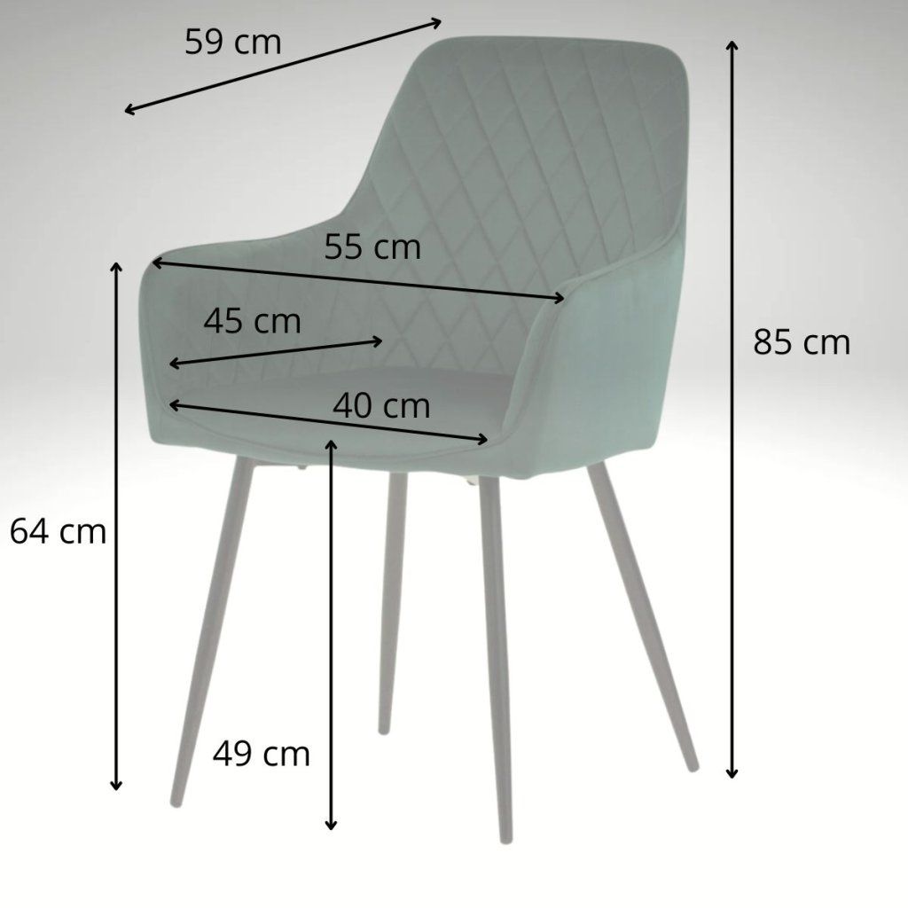 Jídelní set pro 6 osob 180x90 cm dub noha U zelená židle s područkami VJS168-6Z