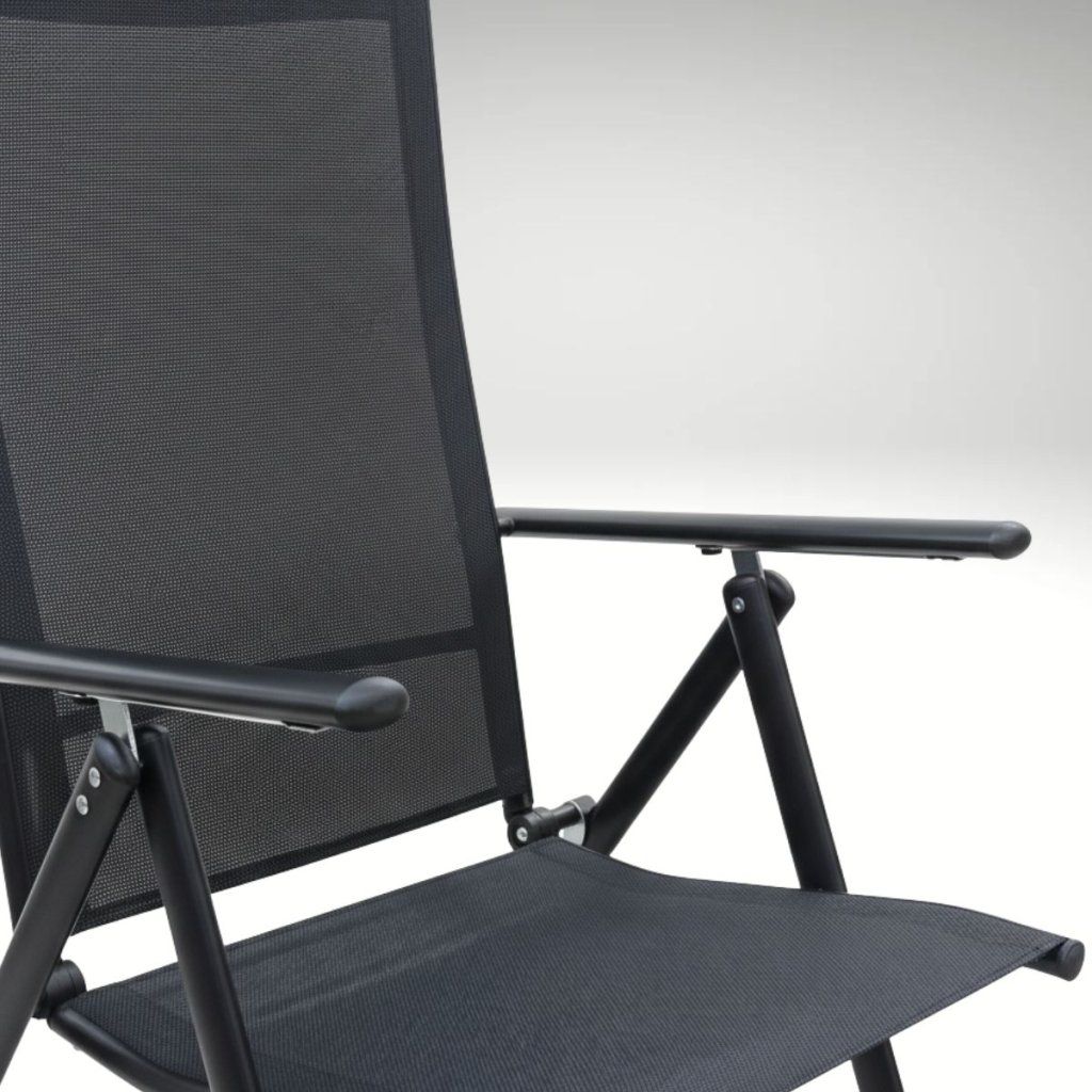 Zahradní set 150x90 pro 6 osob skládací židle V136-S šedá ZA AKČNÍ CENU