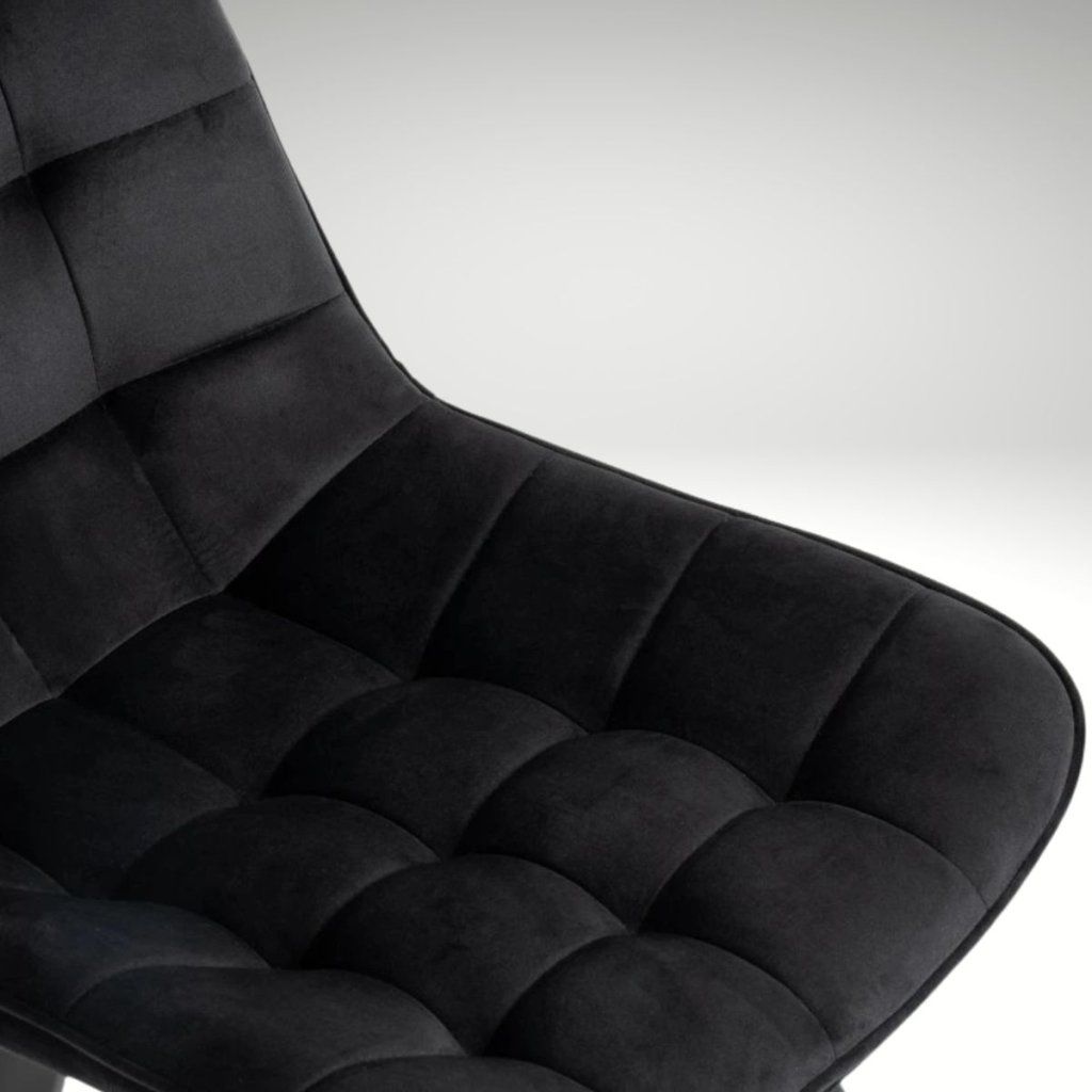 Jídelní set pro 6 osob 160x90 cm dub noha X černá židle VJS236-6C-S