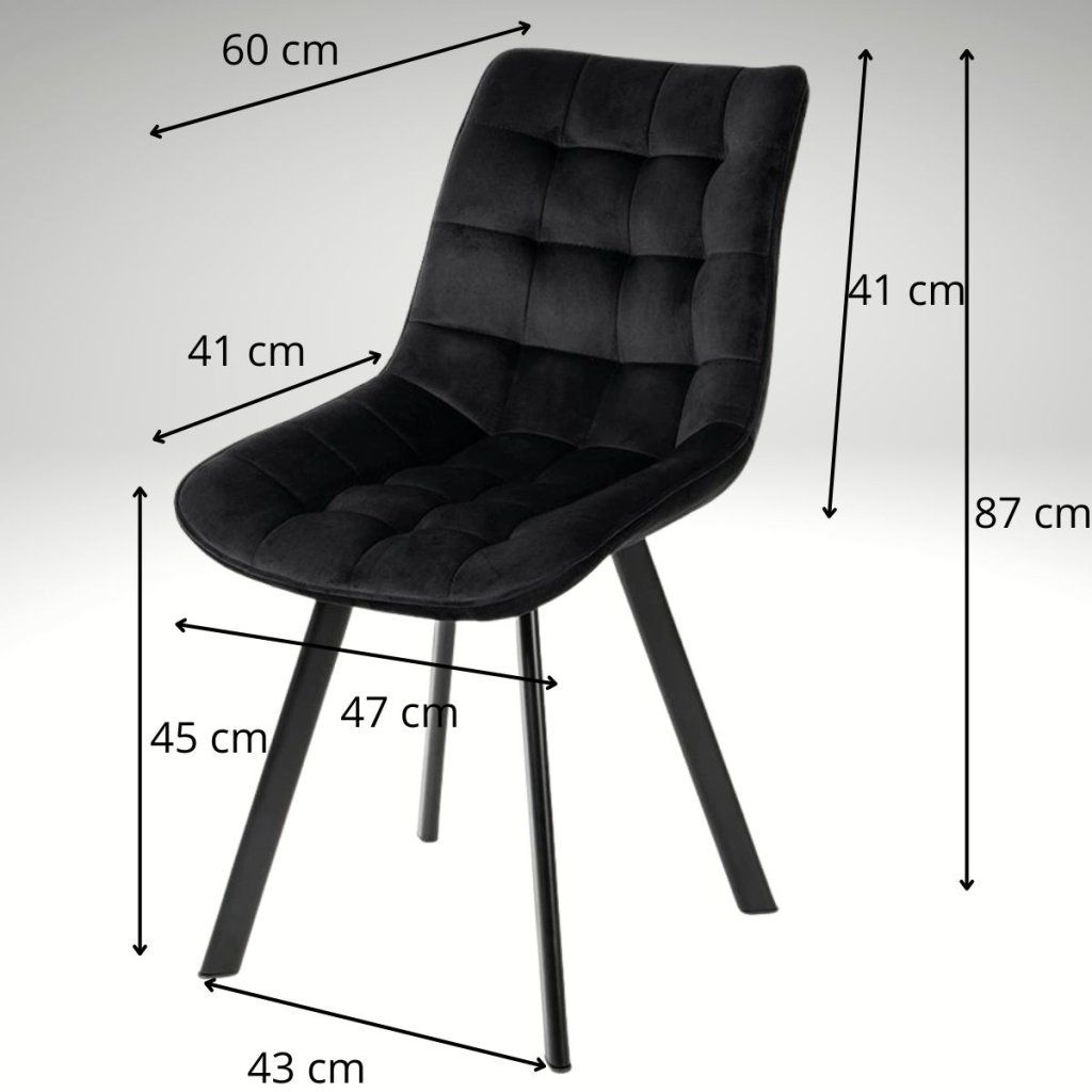 Jídelní set pro 6 osob 180x90 cm soft dub noha X černá židle VJS238-6C-S