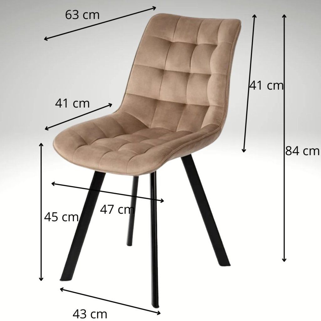 Jídelní set pro 6 osob 180x90 cm soft dub noha X béžová židle VJS238-6BE-S