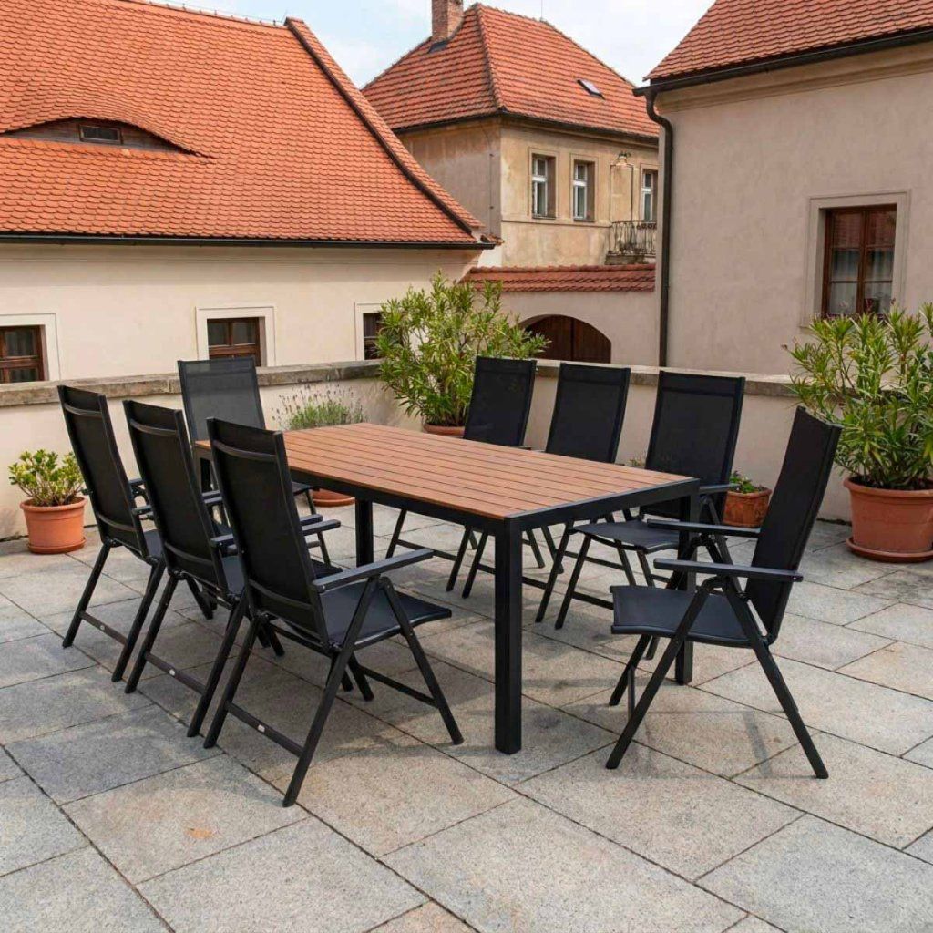 Zahradní set 190x90 pro 8 osob přírodní V138-190P