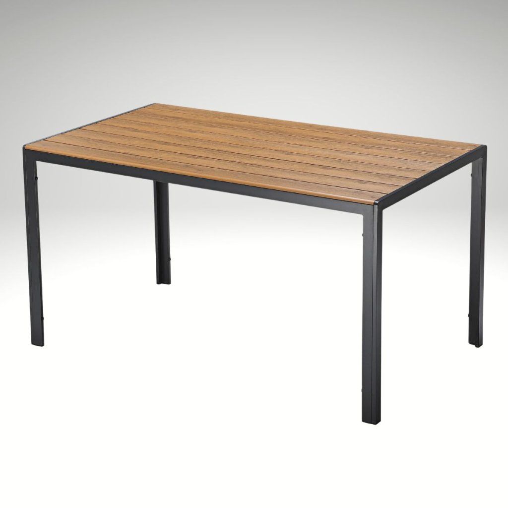 Zahradní jídelní stůl 140x80 cm přírodní DT166B