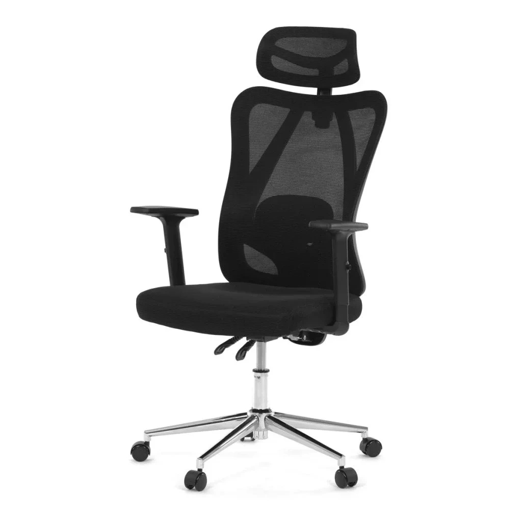 Pracovní set - elektricky výškově nastavitelný stůl 120×60 cm carbon + černá kancelářská židle VPS106C-206C za akční cenu