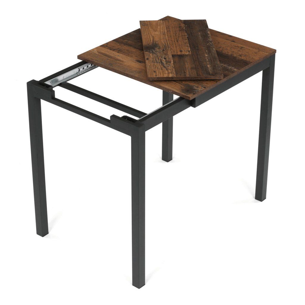 Jídelní stůl rozkládací 60-90x60 cm lamino staré dřevo AJZ176OW