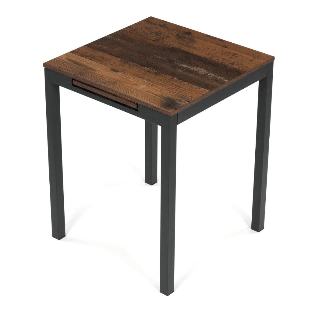 Jídelní stůl rozkládací 60-90x60 cm lamino staré dřevo AJZ176OW