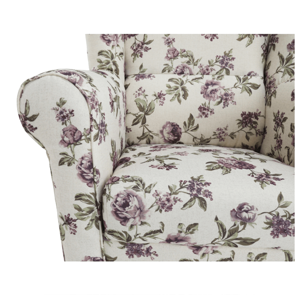 Pohodlný ušák v romantickém bílém provedení se vzorem růží TK126