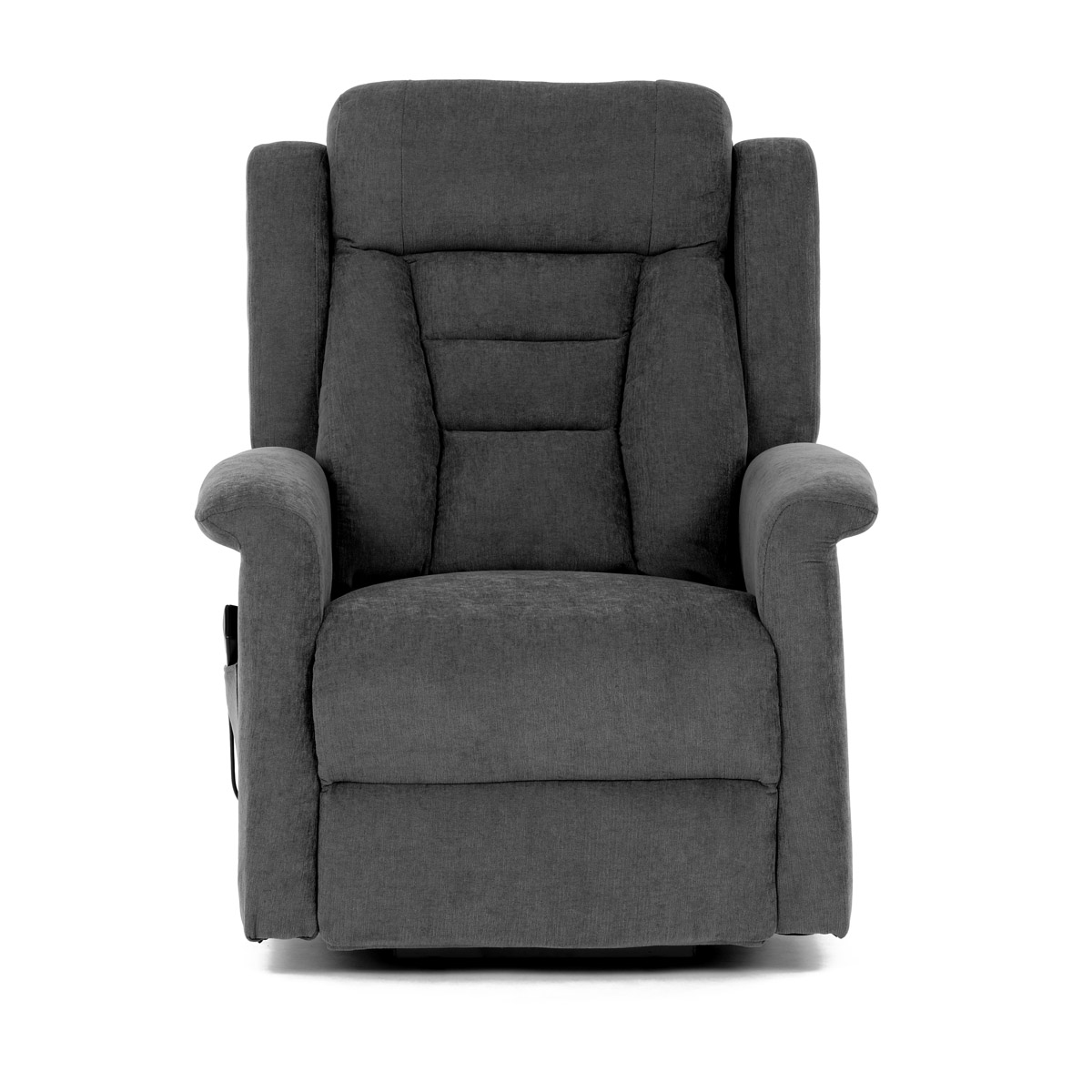 Relaxační křeslo s el. ovládáním šedá látka 2 motory AKR157S