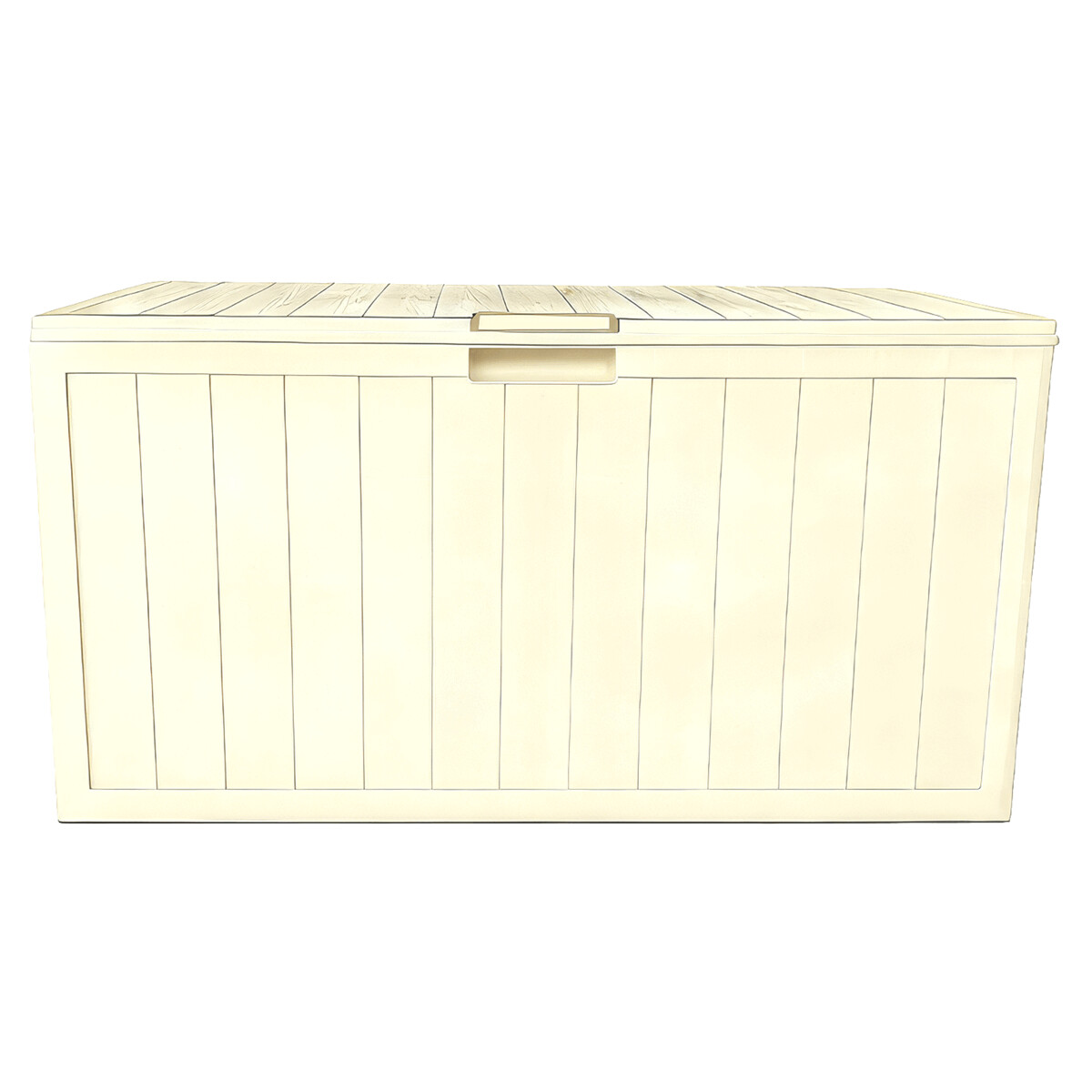 Zahradní úložný box 112x49x54 cm béžový AZL106K-L